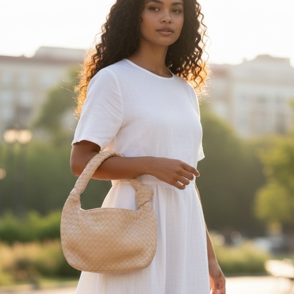 A New Day Woven Slouchy Shoulder Bag